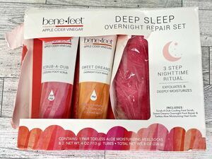 Bene-feet Deep Sleep Overnight Repair Set 3-Step Exfoliate & Moisturize Full Kit